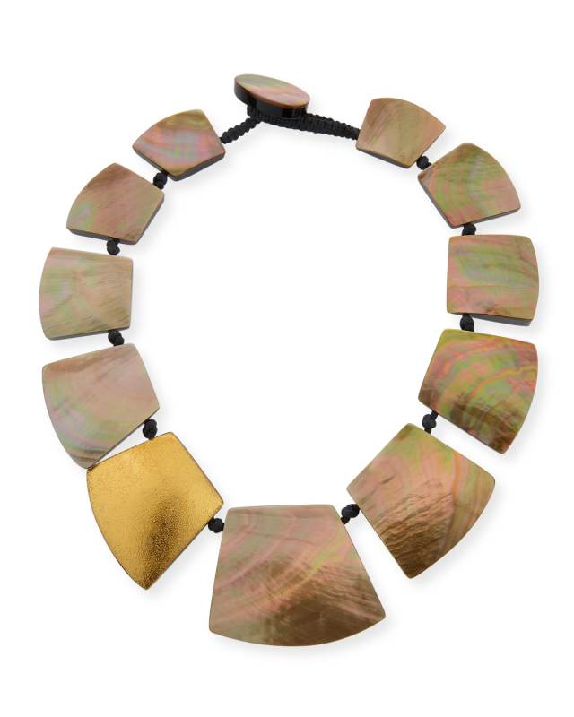 Straza Mother-of-Pearl Station Necklace